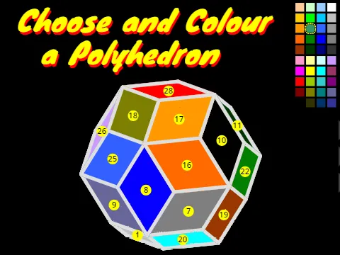 Choose And Colour A Polyhedron